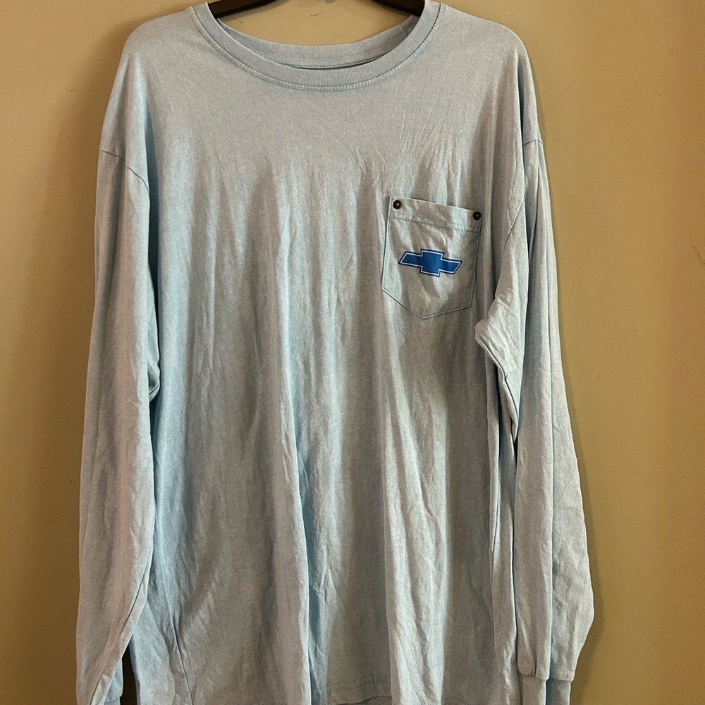 Light Blue Long Sleeve Men's Shirt